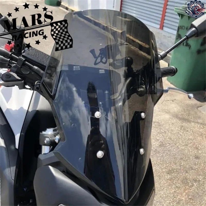 オートバイ用ウインドスクリーン ウインドシールド バイザー ヤマハ FZ07 MT07 MT-07 2018 2019 2020 ダブルバブル MT07