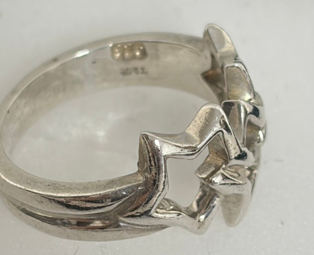 中古美品正規品　TIFFANY ティファニートリプルスターリング3.2g