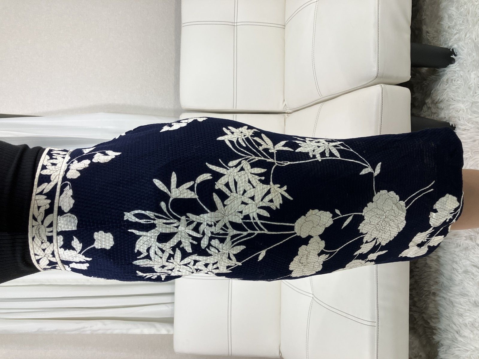 LEONARD FASHION タイトスカート 花柄 フローラル 総柄 日本製 