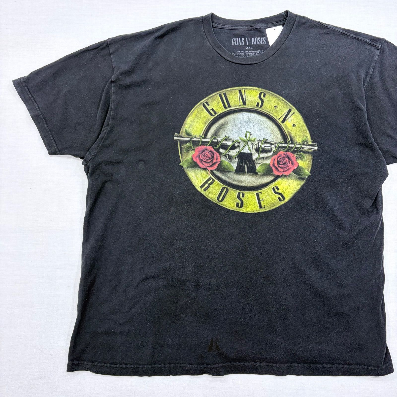 【激レア】ガンズアンドローゼズ バンドTシャツ XXL 黒 フェード バンT ロック 古着 オーバーサイズ【1231】