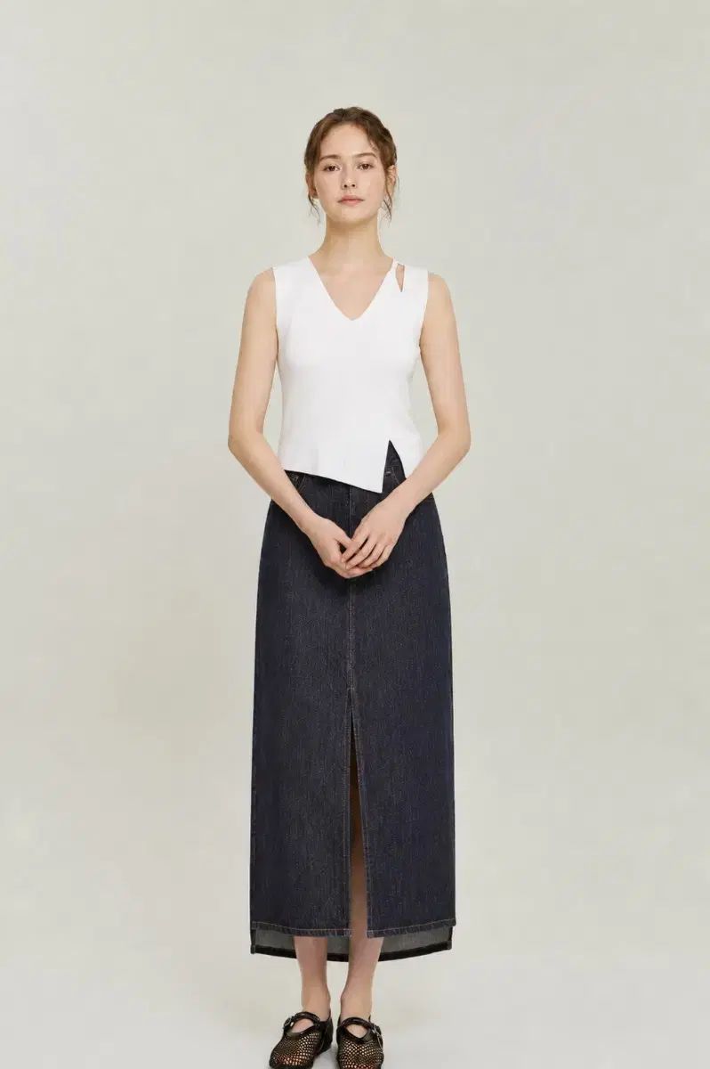 23 S/S ミシャ (エディション バイ ミシャ) デニム スカート (サイズ55)