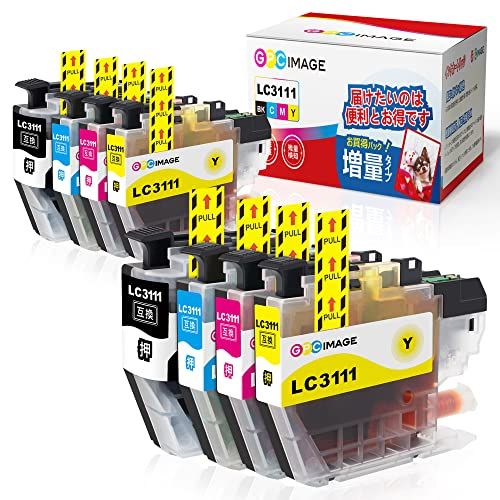 GPC Image LC3111-4PK ブラザー 用 インク lc3111 純正と併用可能 brother 用 LC3111-4PK + LC3111BK 8本 大容量タイプ インクカートリッジ LC3111 プリンターインク DCP-J5 f25d8e57