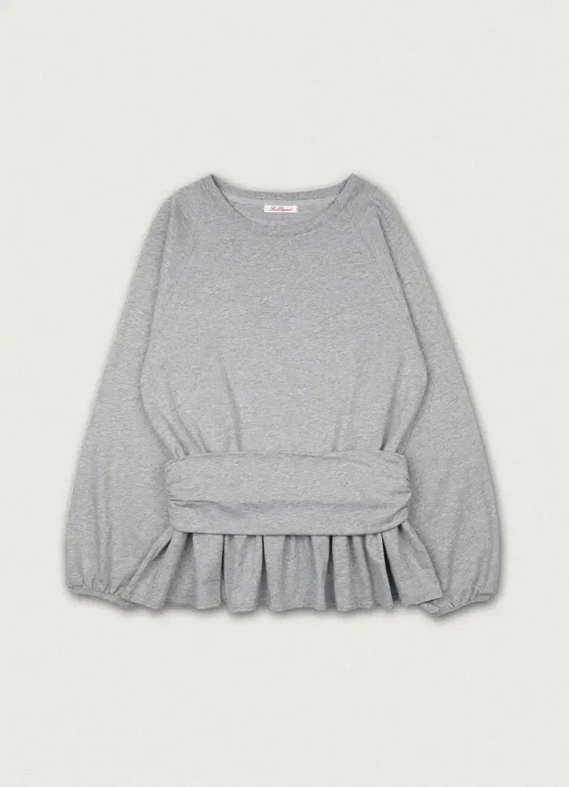 LOVEバイムード Vila Frill Layered Tee gray