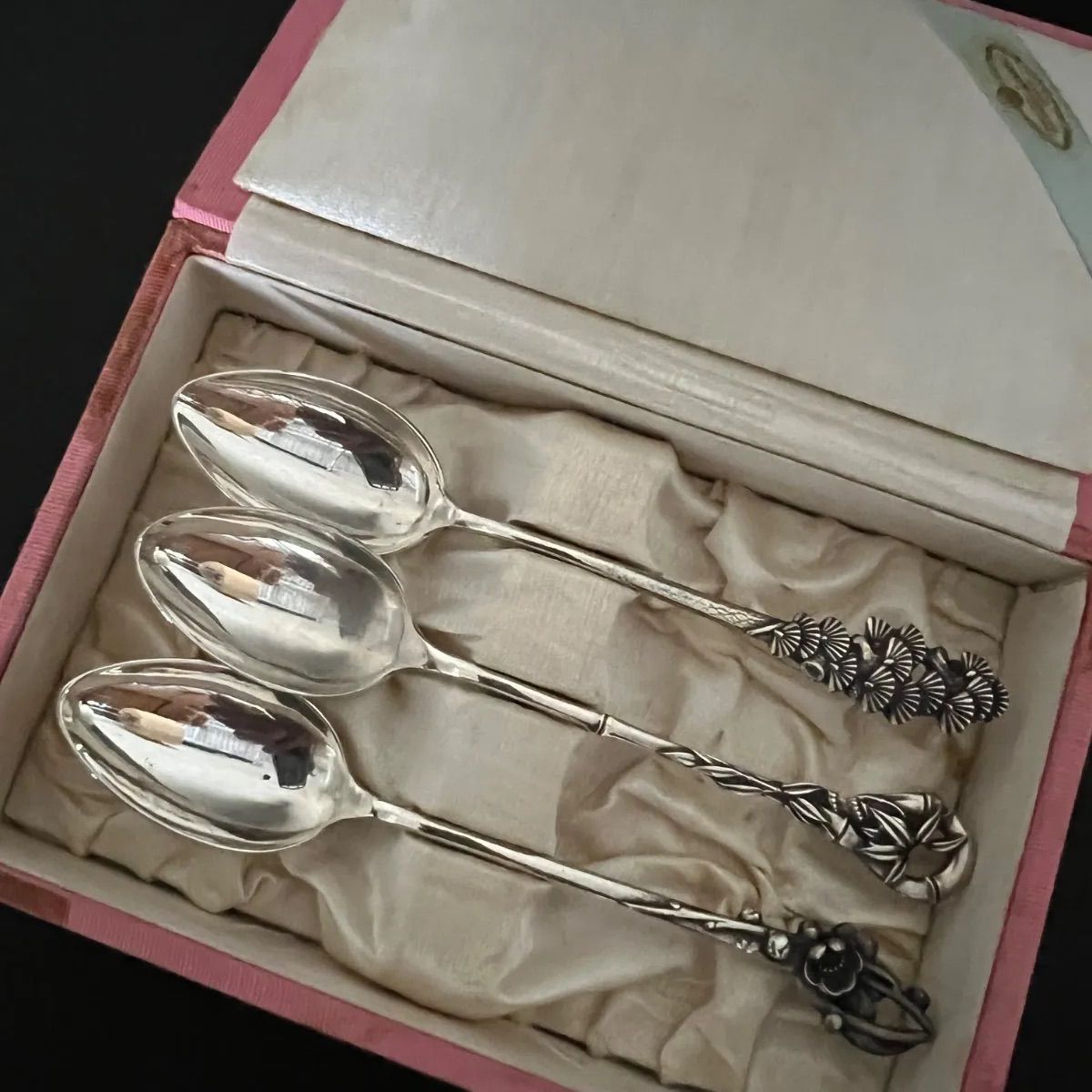 三越（Mitsukoshi) TOKYO STERLING SILVER 日本の伝統美「松竹梅」3本