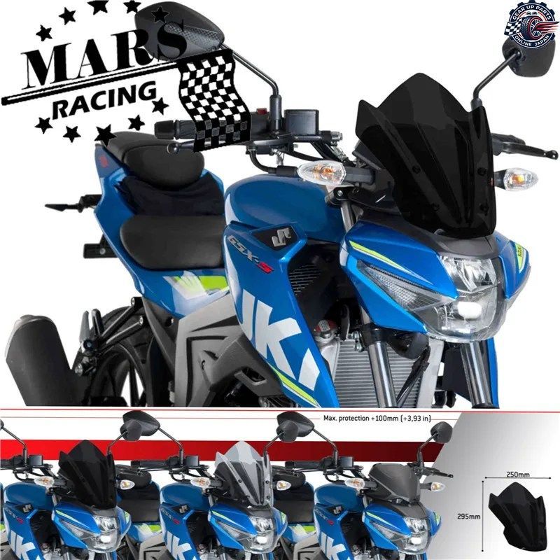 GSX-S125 GSX-S150 GSXS125 GSXS150 2017-2021 - 23 オートバイ用ウインドシールド ウインドスクリーンキット デフレクター
