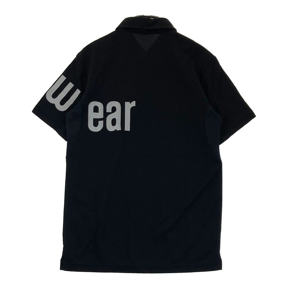 サイズ：M MUNSING WEAR マンシングウェア 半袖ポロシャツ ブラック系