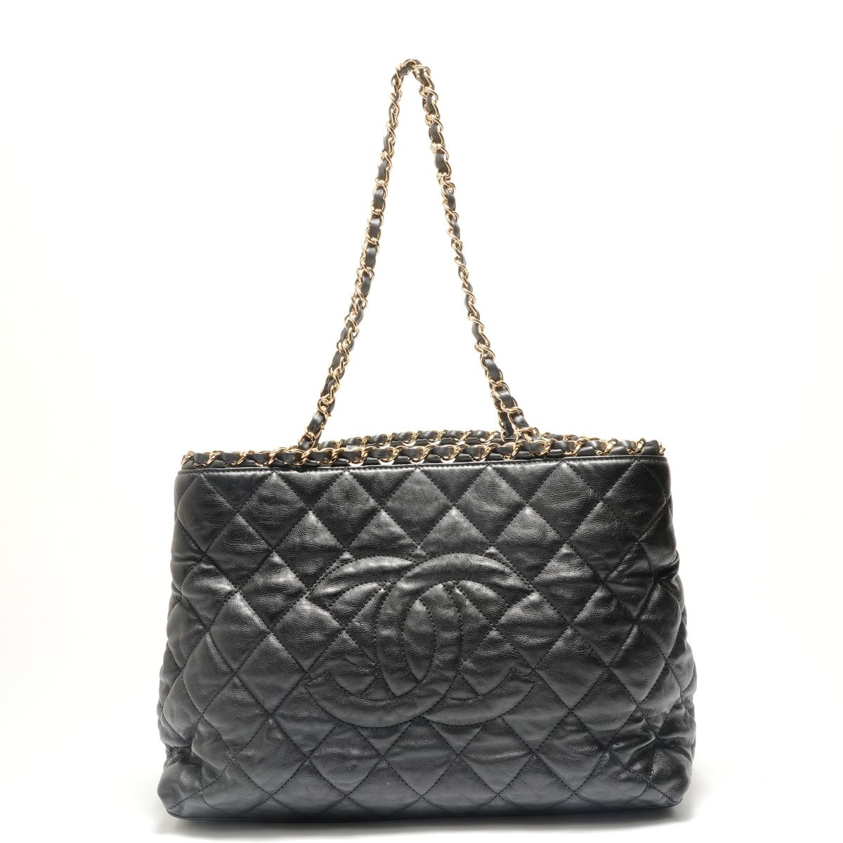 CHANEL シャネル ショルダーバッグ ココマーク チェーントート【中古】