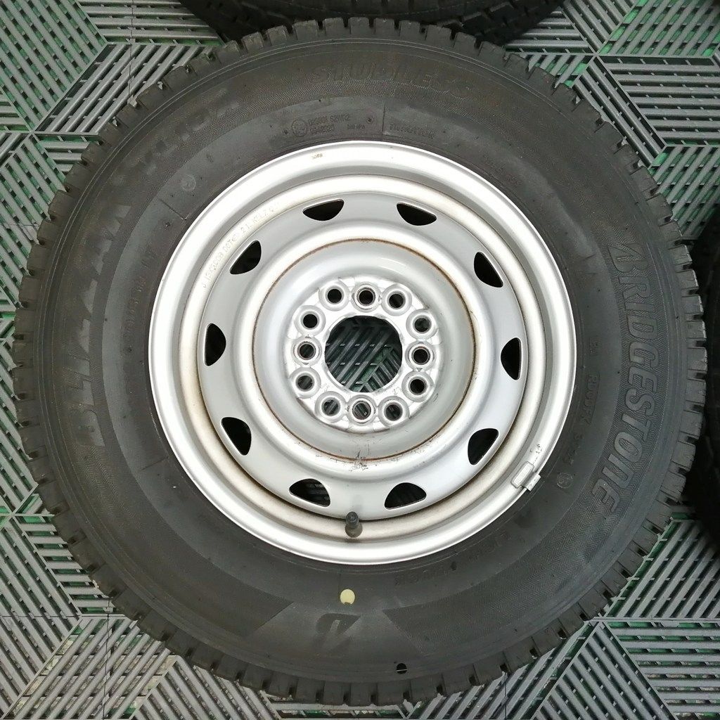 社外鉄ホイールスタッドレスタイヤ付 4本セット 13x5.00B 165/80R13 90