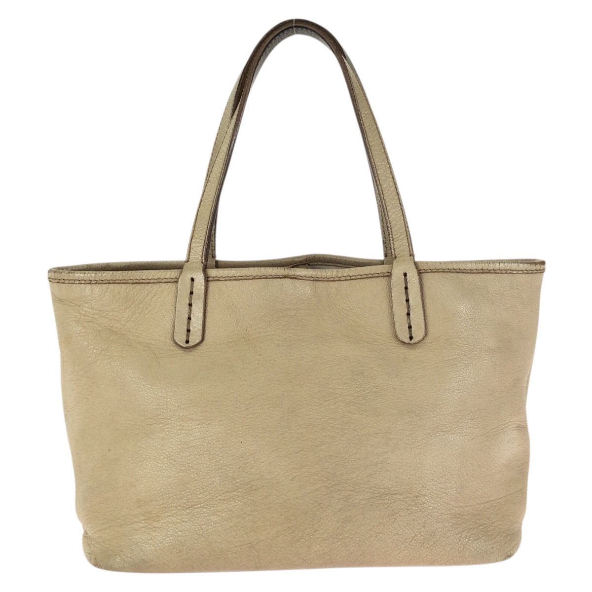 BVLGARI ブルガリ コレツィオーネ ベージュ ゴールド金具 レザー 33264