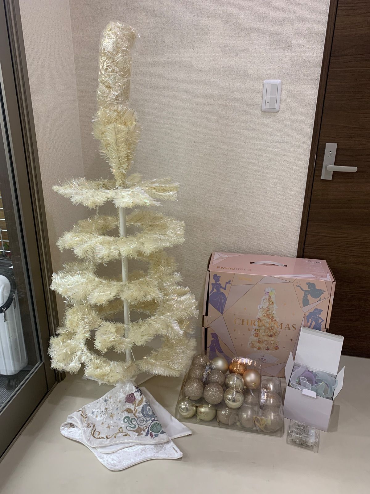 # Francfranc フランフラン CHRISTMAS STARTER SET クリスマスツリー Disney ディズニー プリンセス ホワイト 白【棚無し1】【15】