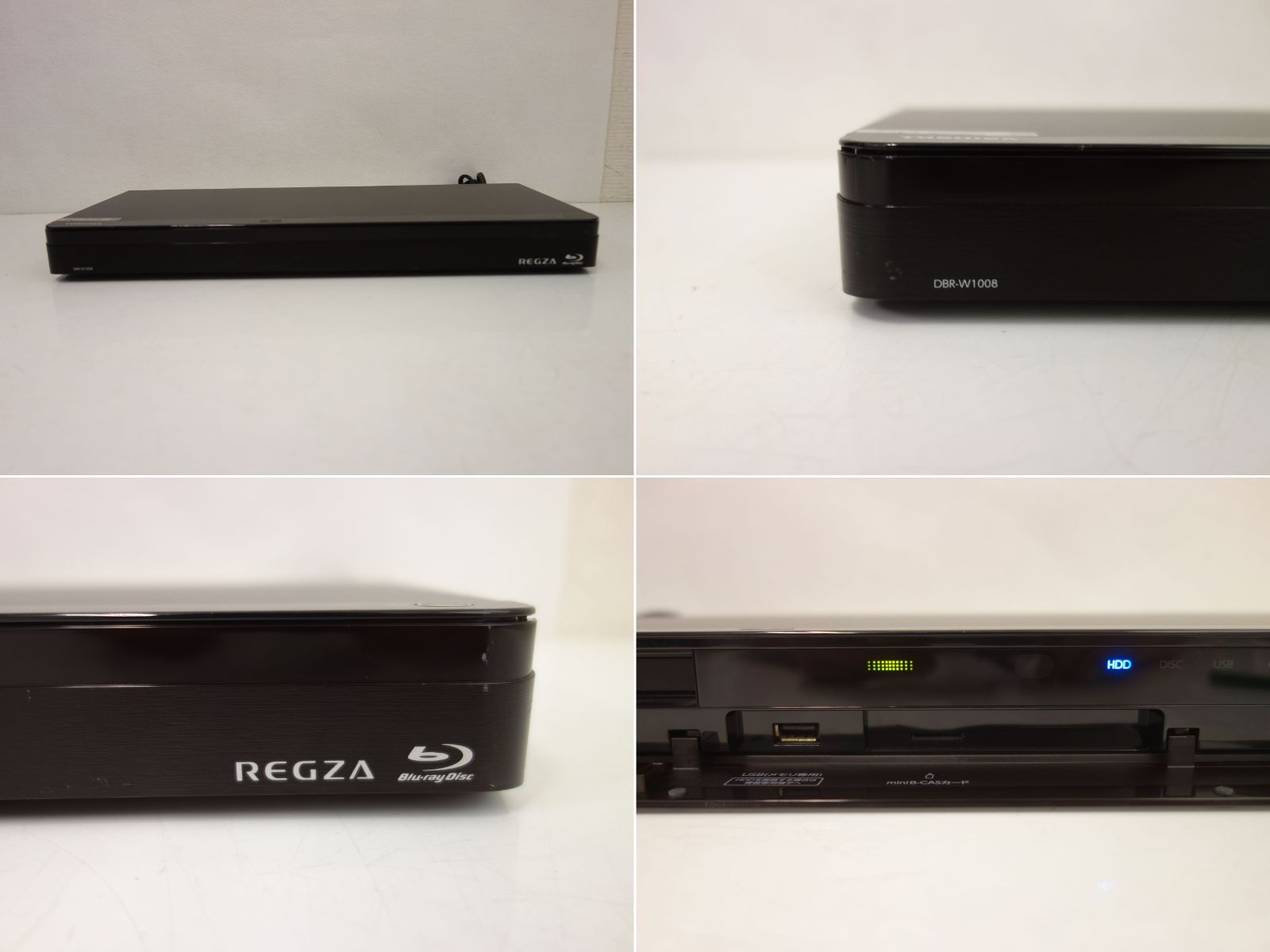 中古】M▽東芝 ブルーレイレコーダー 2019年 HDD容量 1TB 2番組同時
