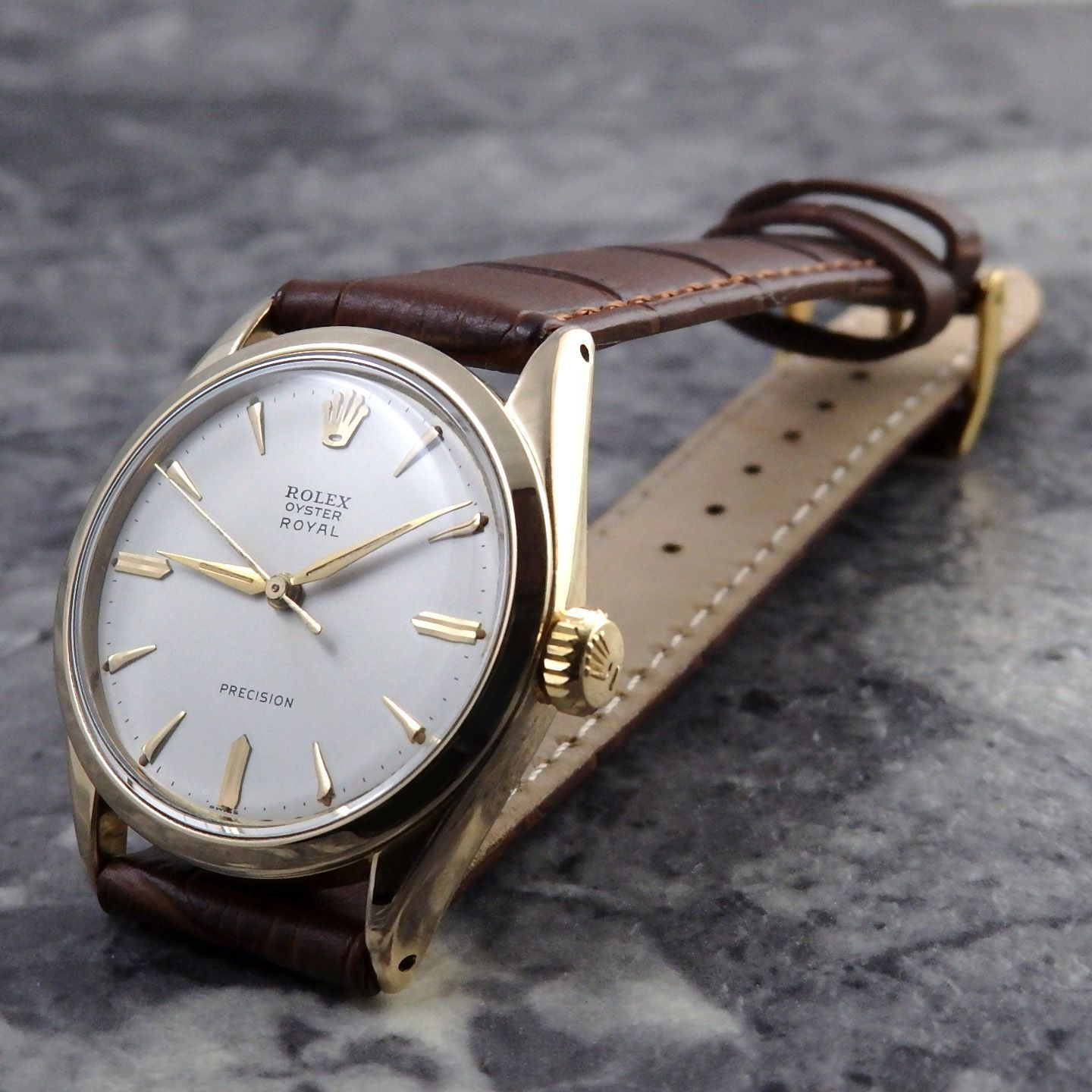 ロレックス オイスター ロイヤル REF.6426 希少 40ミクロンGP アルファ