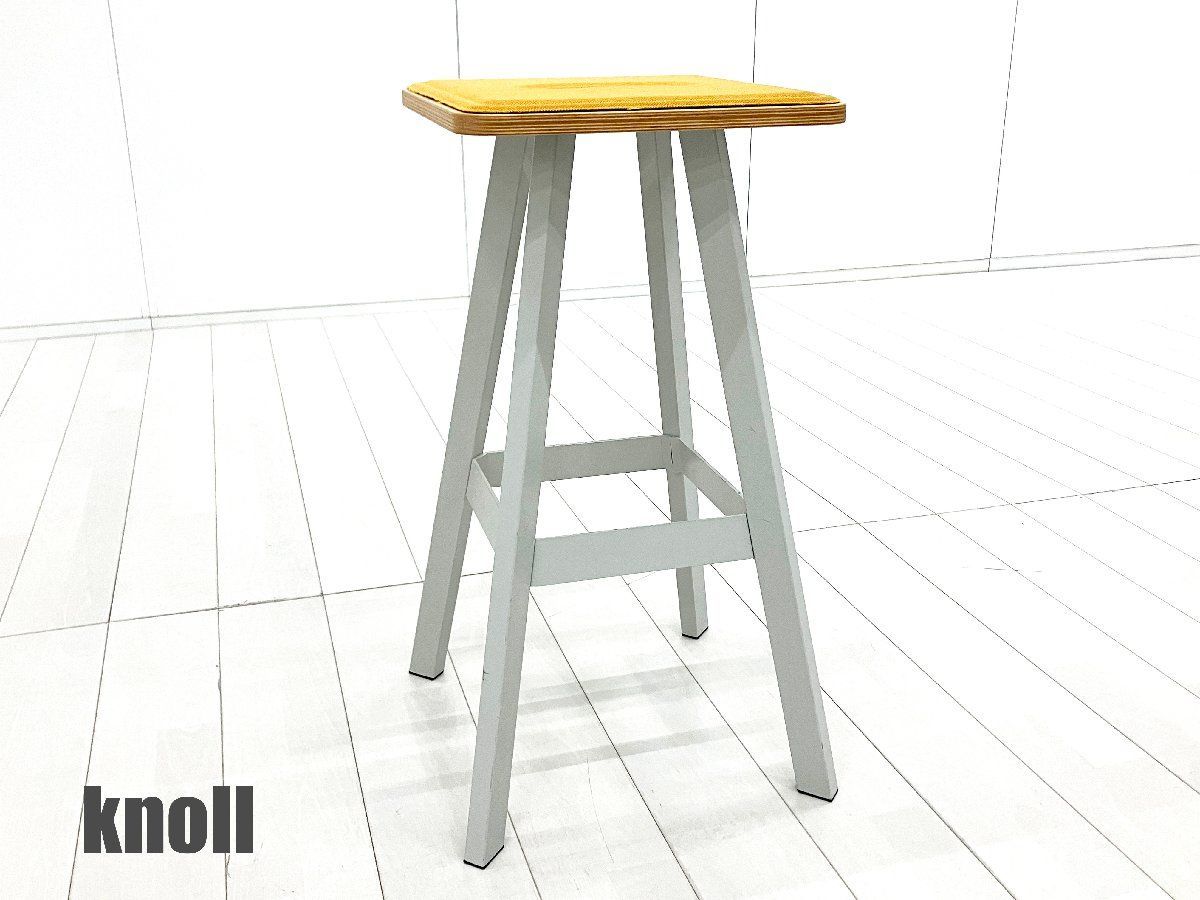 Knoll /ノール ■Rockwell Easy Stool / ロックウェル イージースツール バーハイト■イエローｘライトグレー