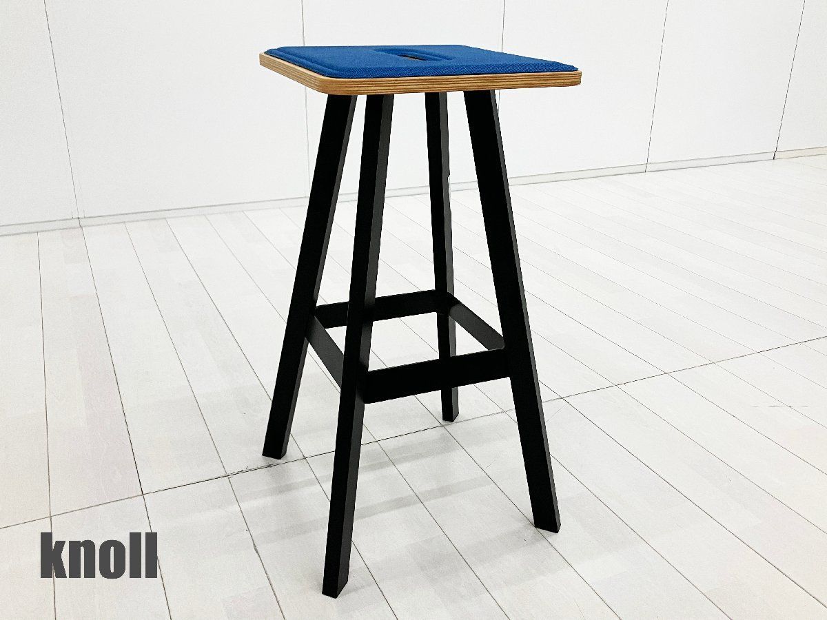 Knoll /ノール ■Rockwell Easy Stool / ロックウェル イージースツール バーハイト■ブルーｘブラック