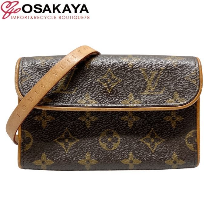 良品 LOUIS VUITTON ルイヴィトン ポシェット フロランティーヌ XS モノグラム ボディバッグ ウエストポーチ ミニ バッグ コンパクト ロゴ レディース 女性 ブランド プレゼント M51855