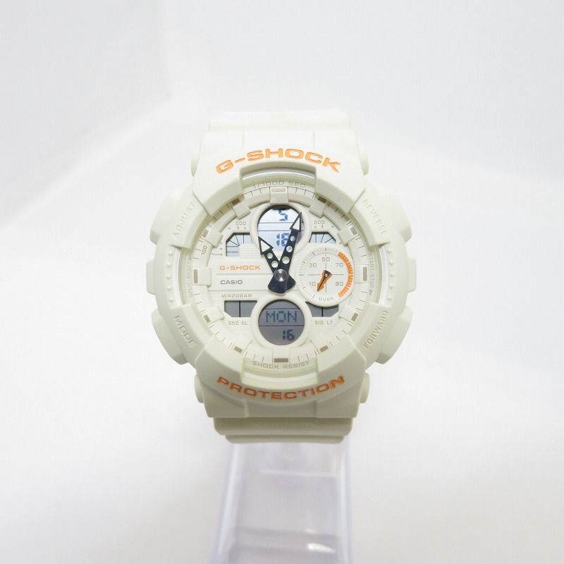 【瀬戸大橋店】 中古 G-SHOCK | ジーショック 腕時計 アナデジクオーツ GMA-S140-7AJF アイボリー 【131】
