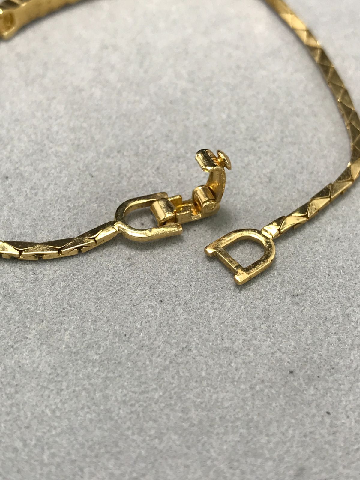 Christian Dior ディオール ブレスレット ラインストーン ゴールド系