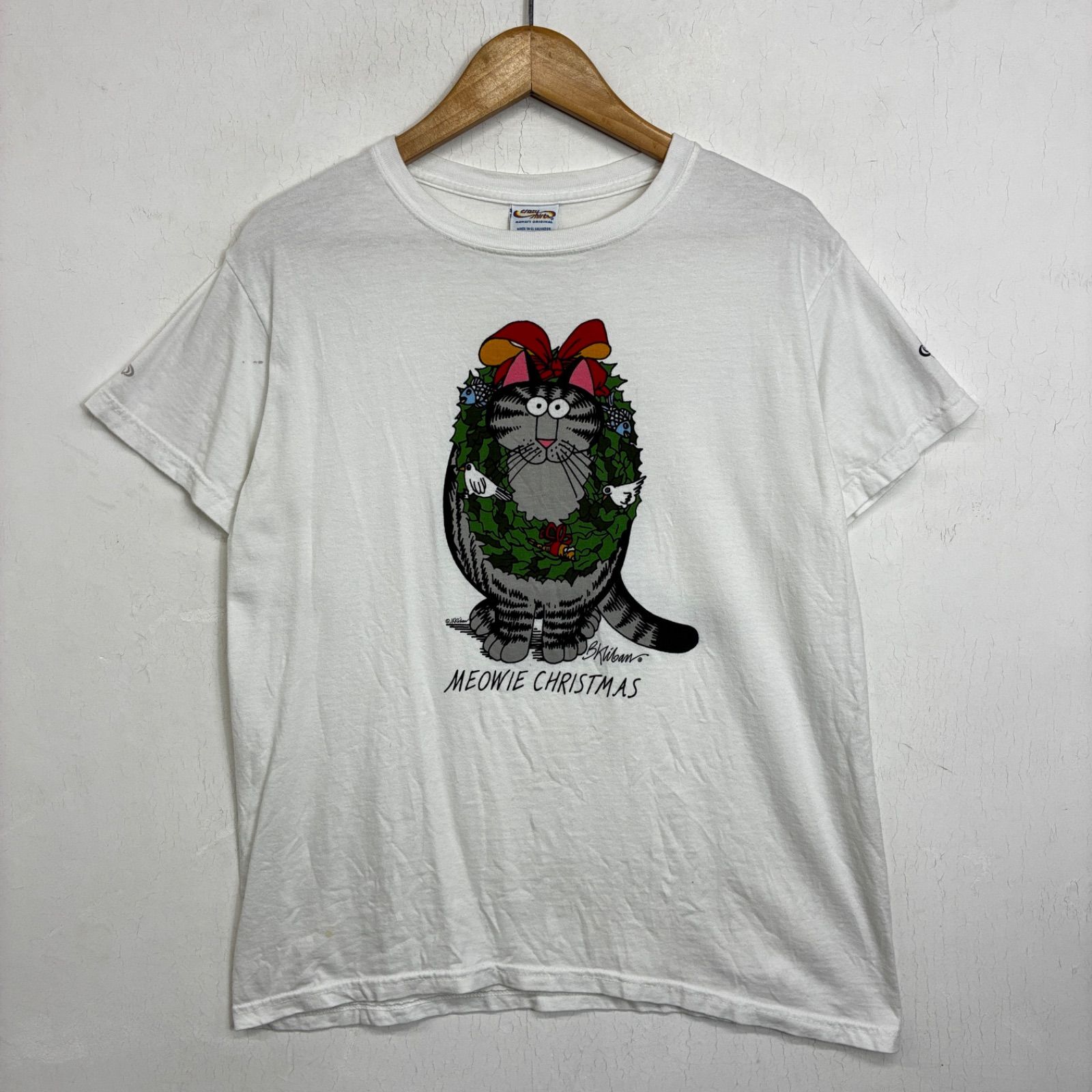 Crazy Shirts クレイジーシャツ Tシャツ M ホワイト クリスマス クリ