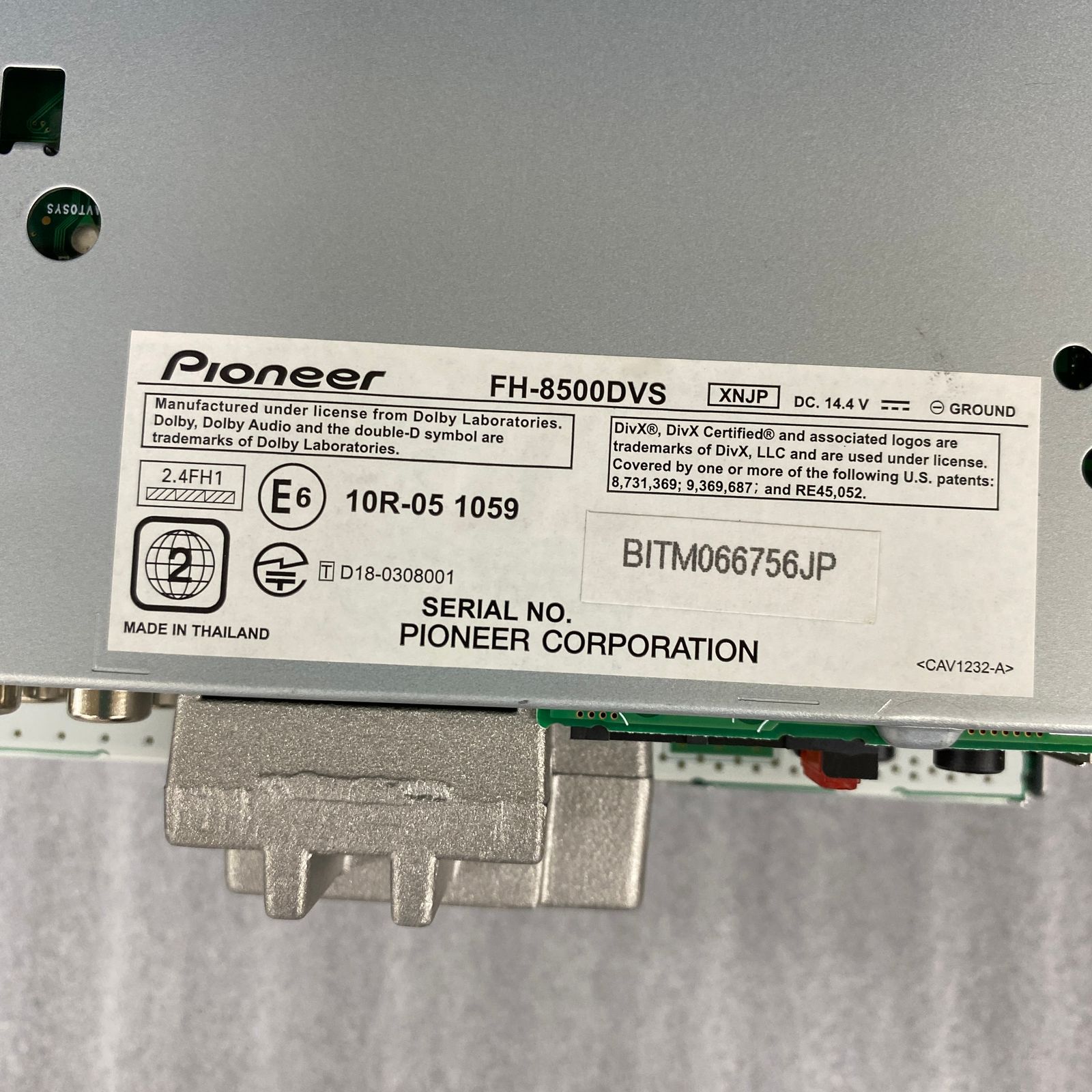 Pioneer carrozzeria FH-8500DVS 美品 - メルカリ