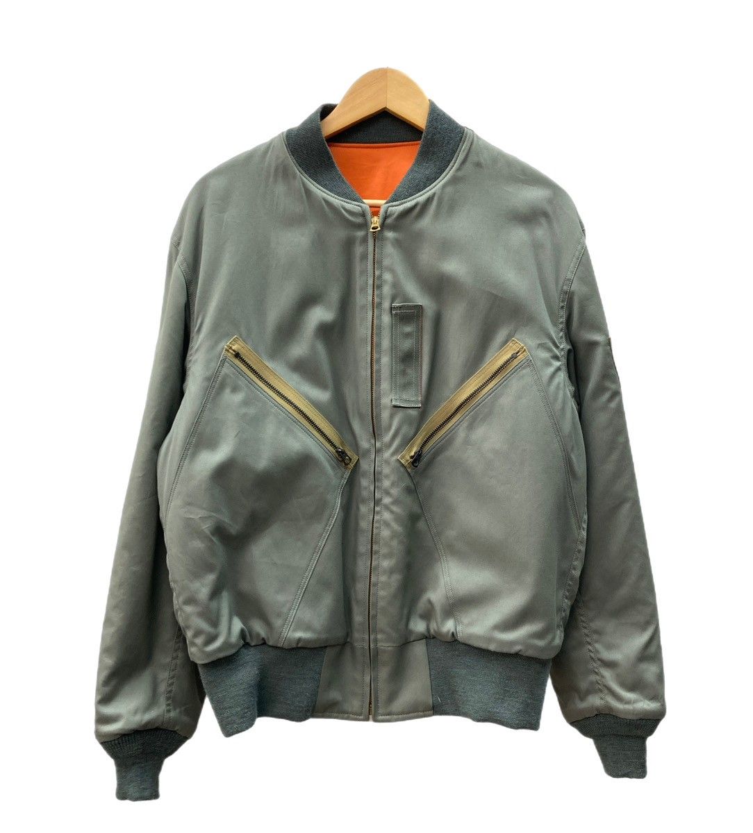 リアルマッコイズ THE REAL McCOY'S REVERSIBLE FLIGHT JACKET Military リバーシブル フライトジャケット ミリタリー ハの字 緑 MJ20007 ジャケット 無地 カーキ XLサイズ 104MT-3164
