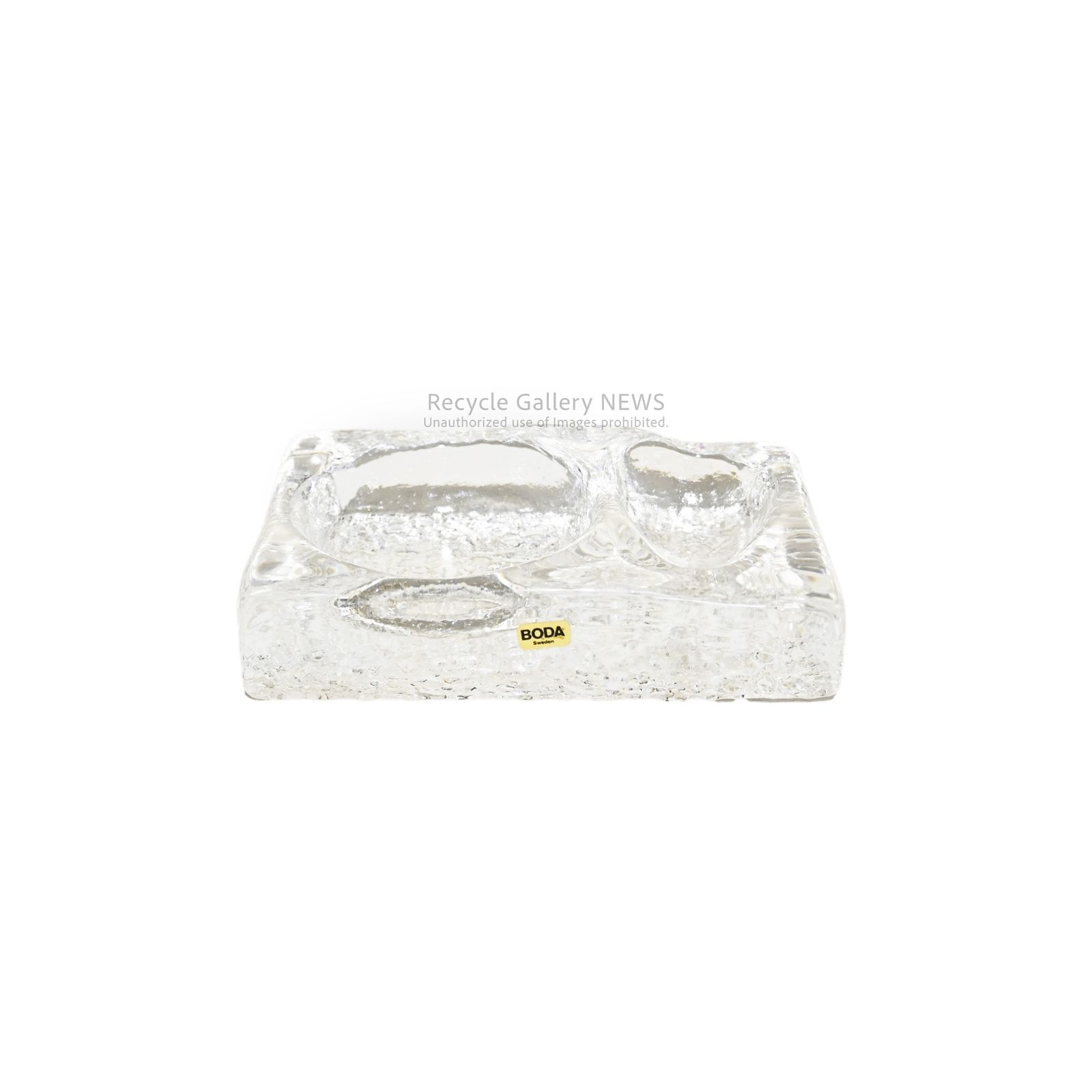 ● BODA社 ヴィンテージ ガラス 灰皿 スウェーデン Vintage boda sweden ash tray