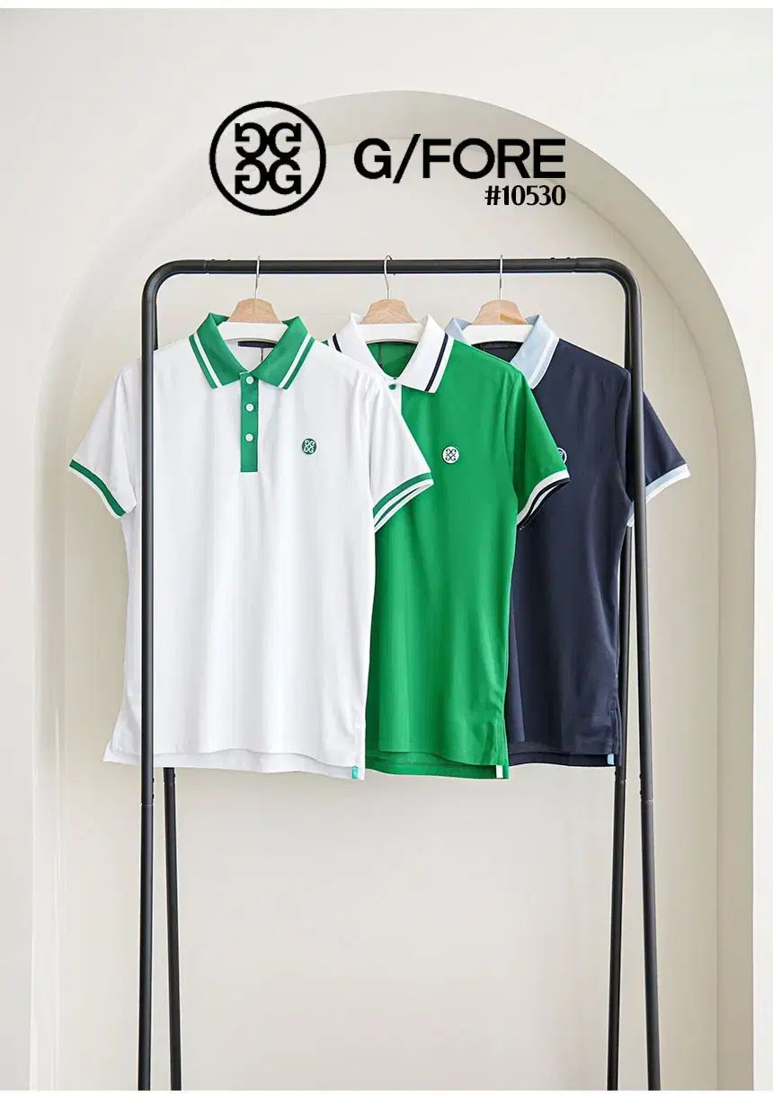 G/FORE ジーフォア メンズ ツートン バイカラー 半袖 カラーTシャツ