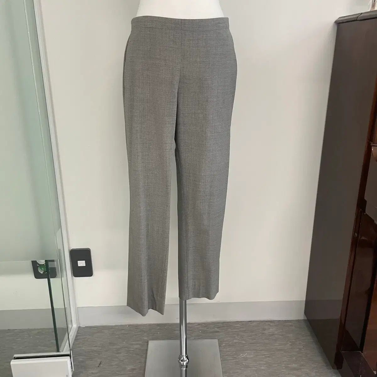 6397 グレー CHECK スラックス ズボン