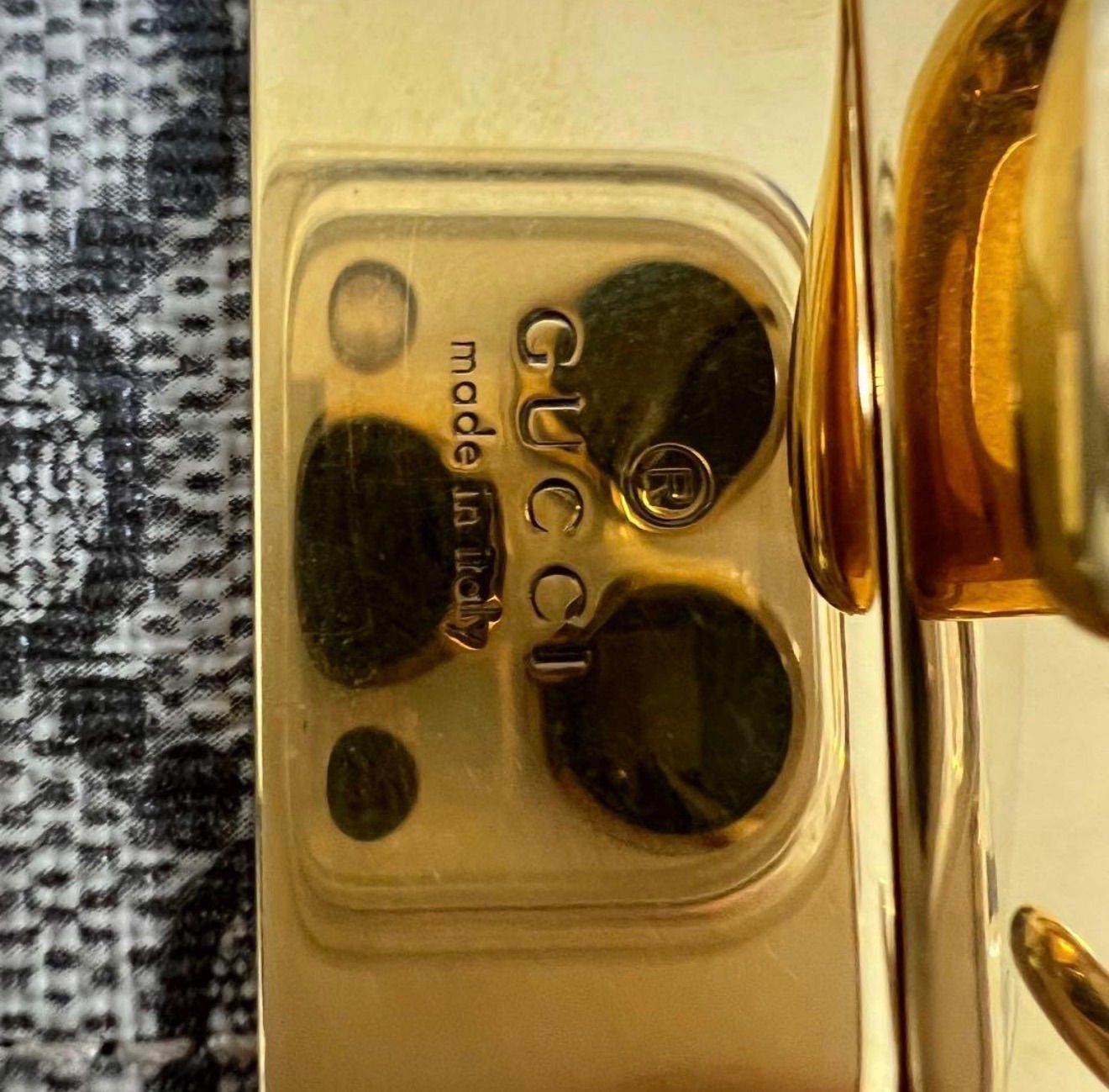 GUCCI グッチ GGパターン ベルト リバーシブル レザー ブラック - メルカリ