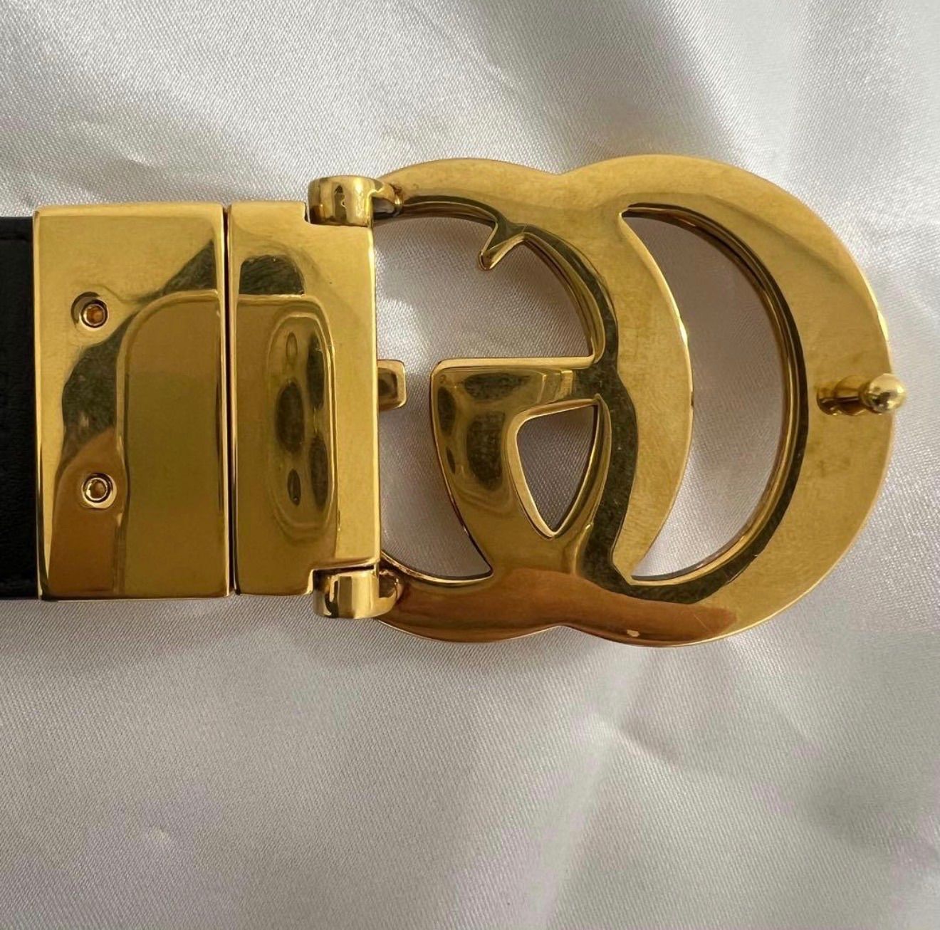 GUCCI グッチ GGパターン ベルト リバーシブル レザー ブラック - メルカリ