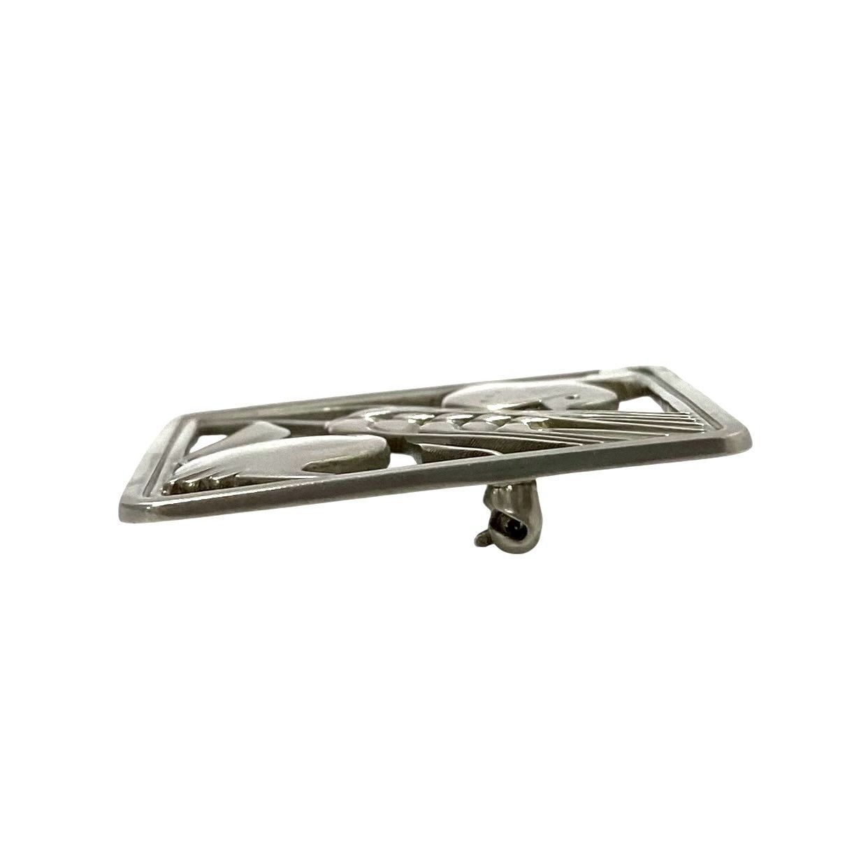 U【GEORG JENSEN】250 麦と小鳥 ブローチ SV925 SILVER/シルバー 総
