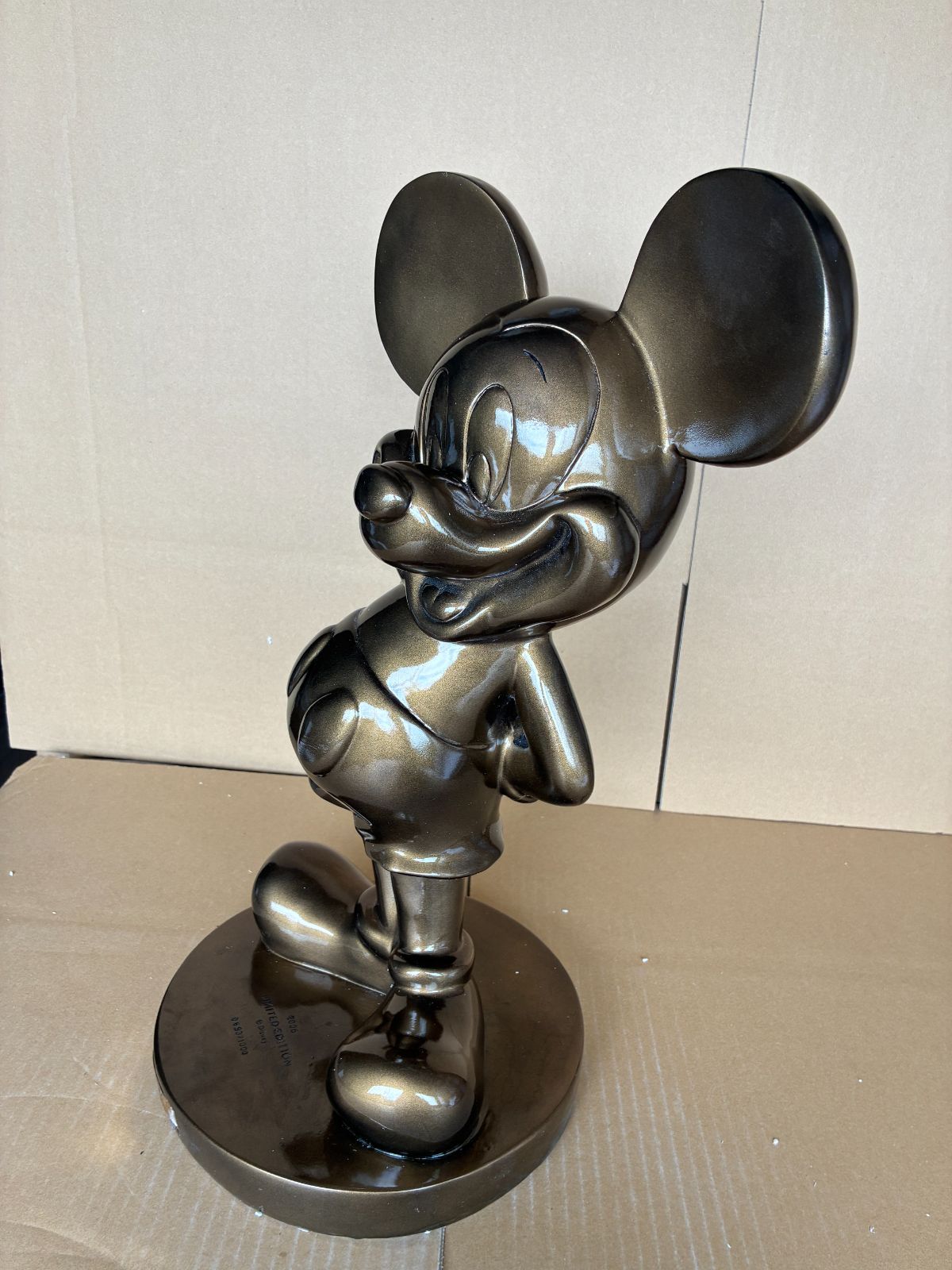 【2006年限定品】アニバーサリーミッキー極大ブロンズ像1000体限定品【新品】 ミッキーマウス 極大ブロンズ像 シリアルNO.690 1000体 限定 高さ