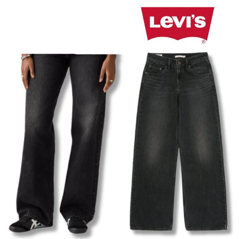 リーバイス Levi’s LOW LOOSE ジーンズ ブラック ローライズ BLACK レディース a55660027