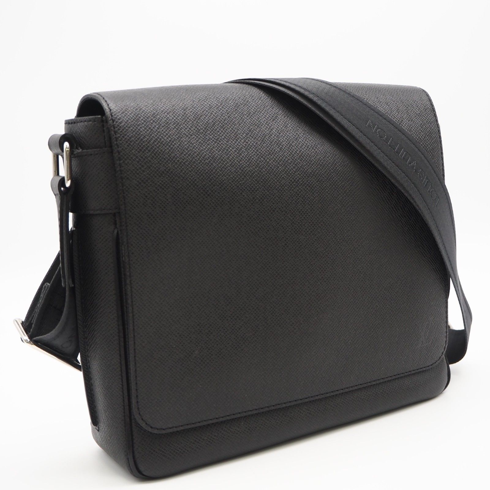 ★3日以内返品可★ 美品 LOUIS VUITTON ルイ・ヴィトン タイガ ロマンPM M32852 ショルダーバッグ ブラック カーフレザー メンズ