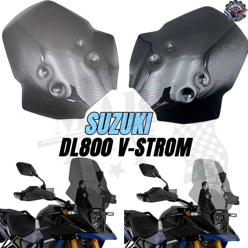 DL800 SE DE TECH 2023 - 25 800DE 800SE モーターサイクル スポーツ ハイ クルーズ ウインドシールド ウインドスクリーン キット ディフレ