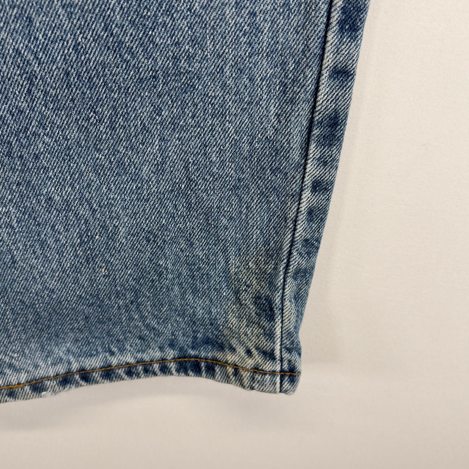 古着 リーバイス Levi's USA製 デニム パンツ Gパン テーパード ジーパン 560 バギー w38×L32  ブルー系 メンズ 古着 リーバイス Levi's USA製 デニム パンツ Gパン テーパード