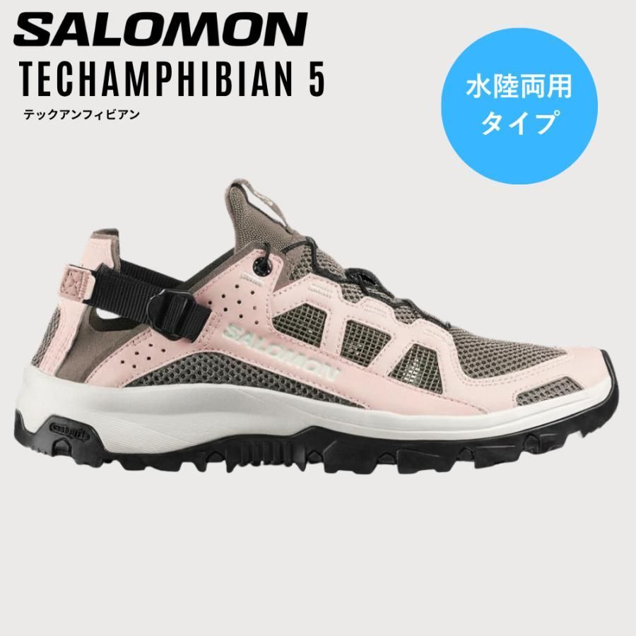 新品 サロモン テックアンフィビアン 5 W レディース スニーカーサンダル 水陸両用 トレッキング ウォーターシューズ SALOMON TECHAMPHIBIAN 5 W