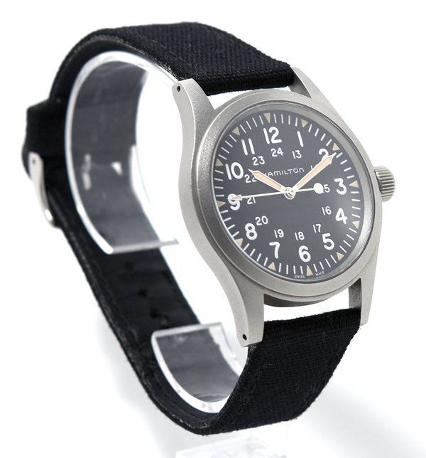 美品 HAMILTON ハミルトン カーキ フィールド Mechanical メカニカル