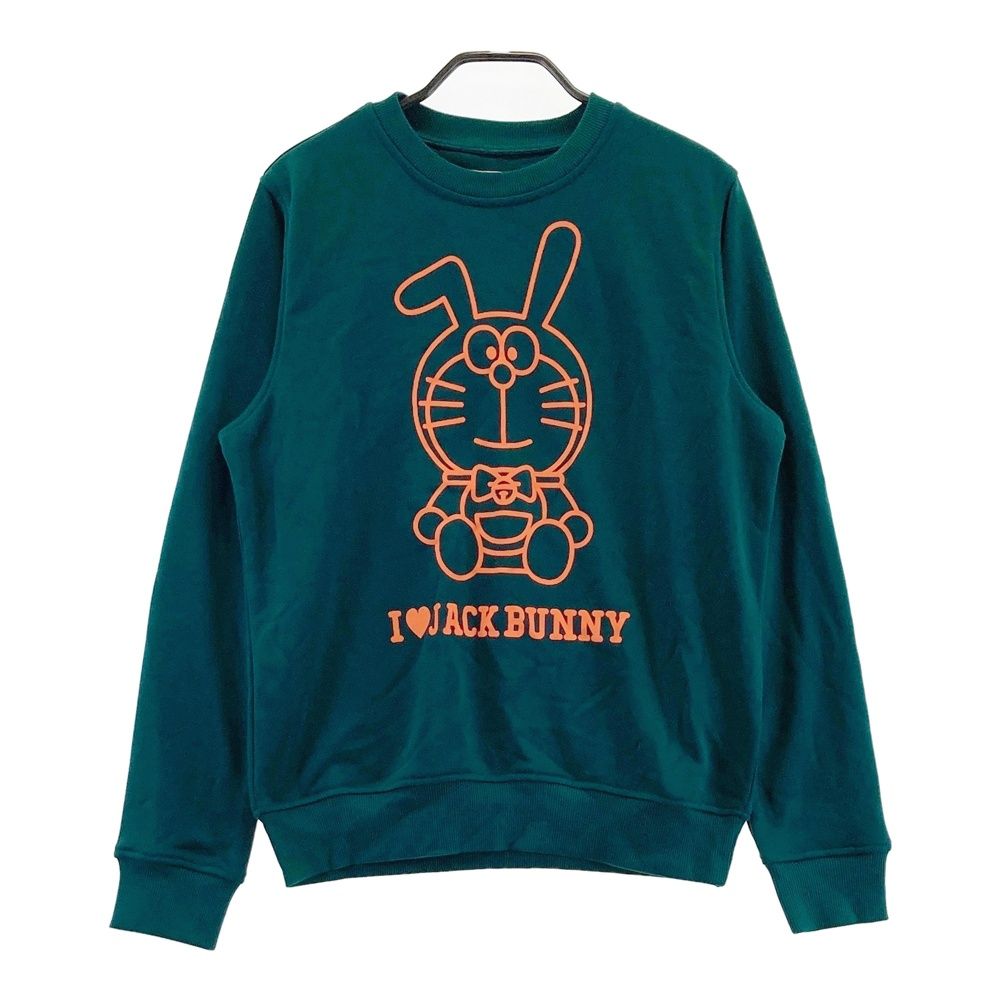 サイズ：1 JACK BUNNY ジャックバニー ×ドラえもん 長袖 スウェットトレーナー グリーン系 [240101622817] ゴルフウェア レディース ストスト