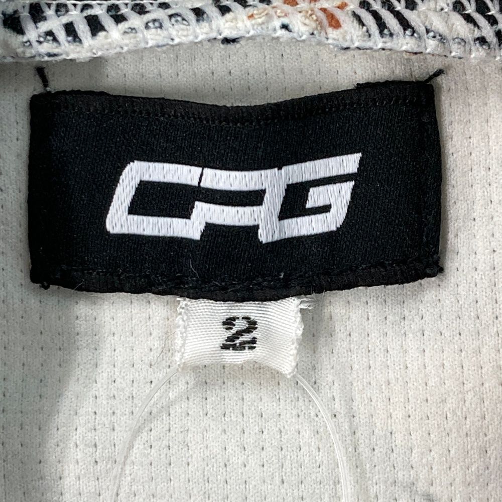 サイズ：2 CPG GOLF シーピージーゴルフ モックネック長袖Tシャツ 総柄