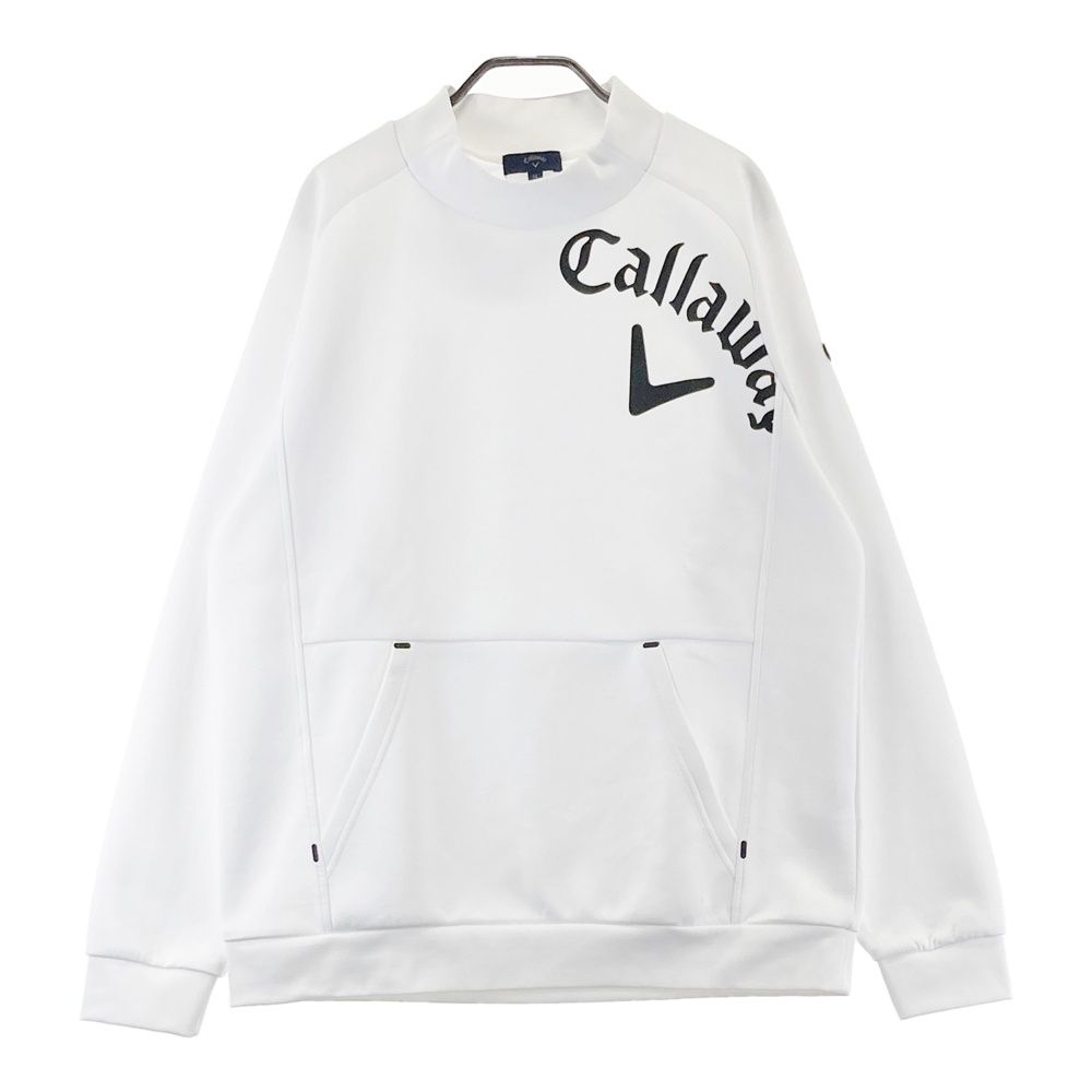 サイズ：LL CALLAWAY キャロウェイ モックネック長袖ブルゾン ホワイト系 [240101692494] ゴルフウェア メンズ ストスト
