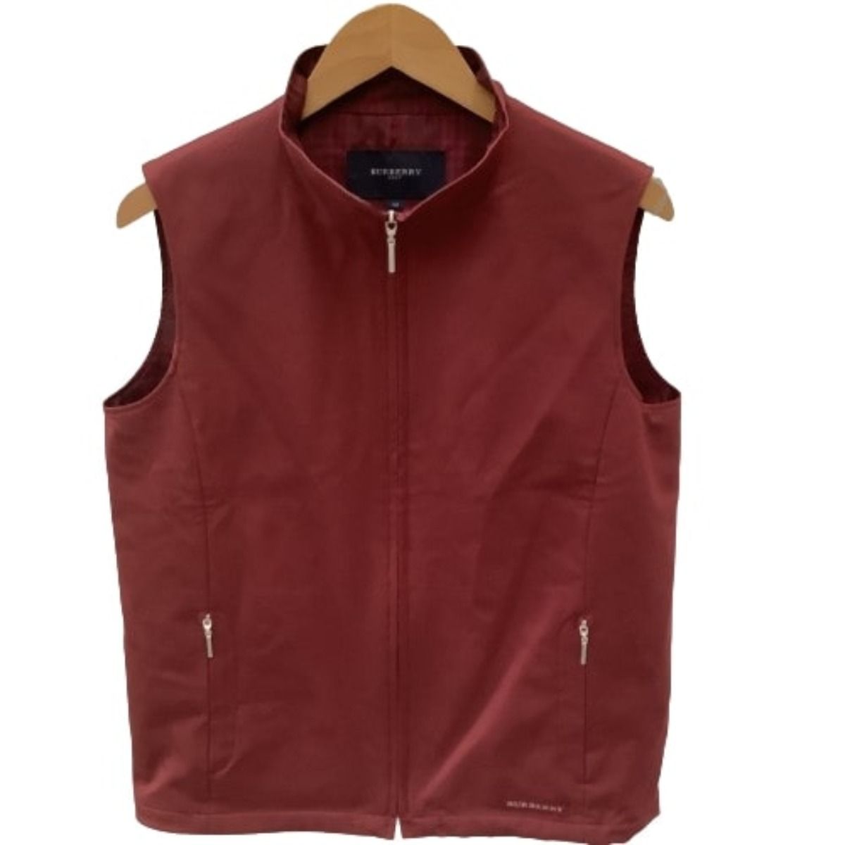 ♪♪BURBERRY GOLF バーバリーゴルフ レディース ベスト SIZE M エンジ