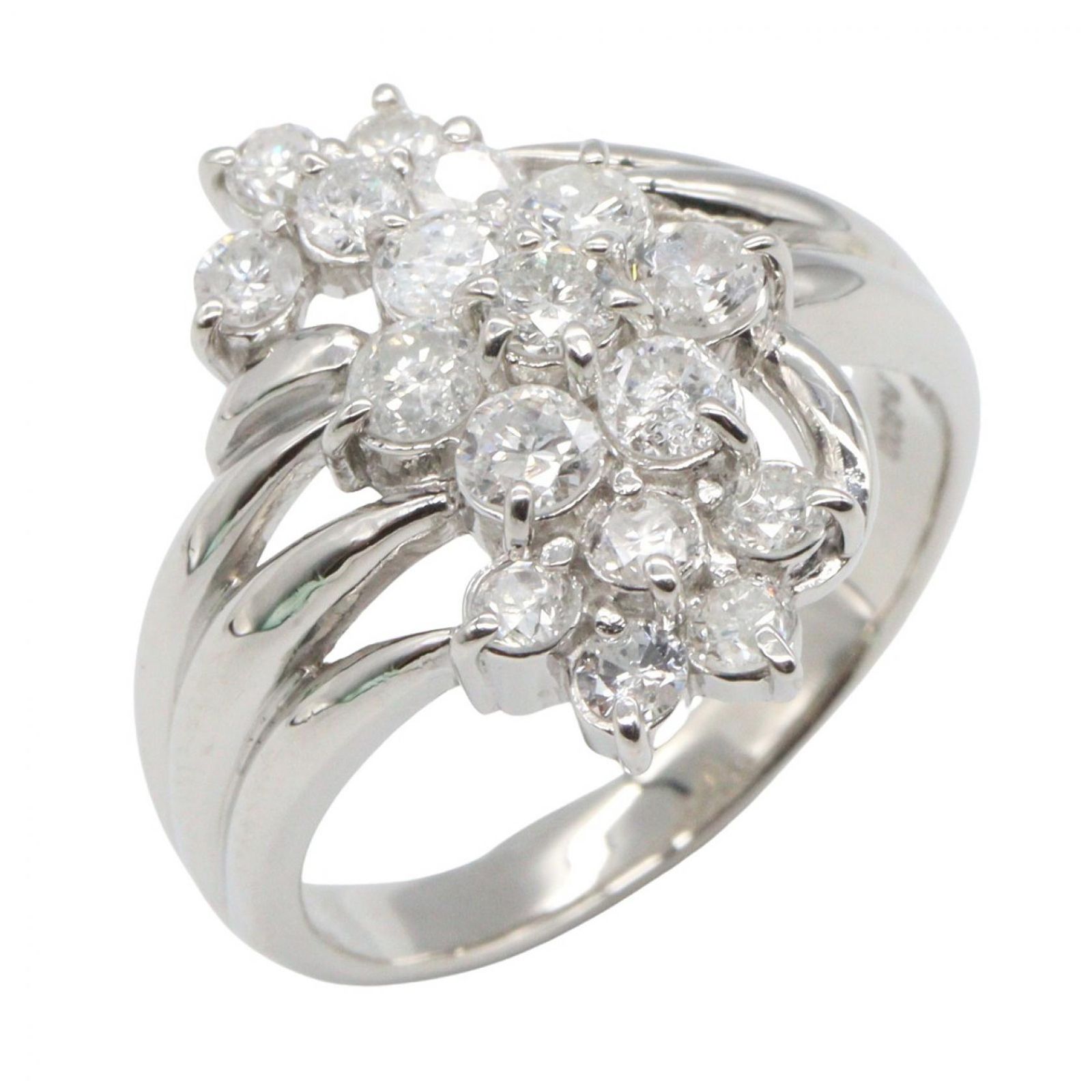 ジュエリー JEWELRY リング・指輪 ダイヤモンド リング ﾀﾞｲﾔ 6.4g #11.5 Pt900プラチナ ダイヤモンド リング レディース Used A 97,240円