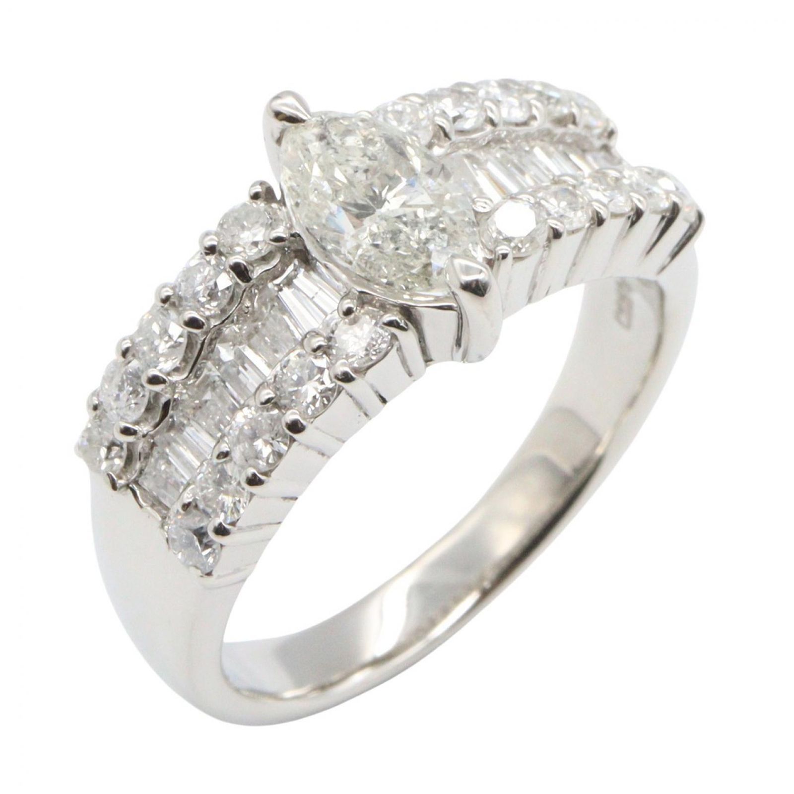 ジュエリー JEWELRY リング・指輪 ダイヤモンド リング ダイヤ 9.8g #13 Pt900プラチナ ダイヤモンド リング レディース Used A