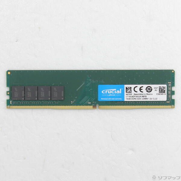 Crucial 16GB DDR4メモリ CT16G4DFS832A 中古A - メルカリ