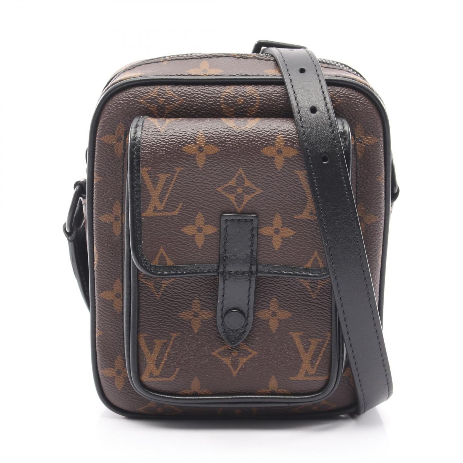ルイ・ヴィトン LOUIS VUITTON ショルダーバッグ クリストファー ウエアラブル ウォレット モノグラムマカサー M69404 PVCコーティングキャンバス レザー クリストファー・ウエアラブル ウォレット