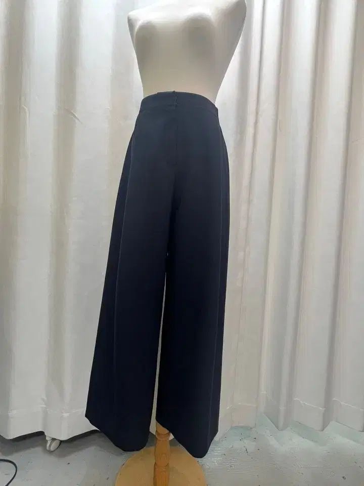 LANVIN COLLECTION ランバンコレクション ネイビー ワイド スラックス パンツ 5