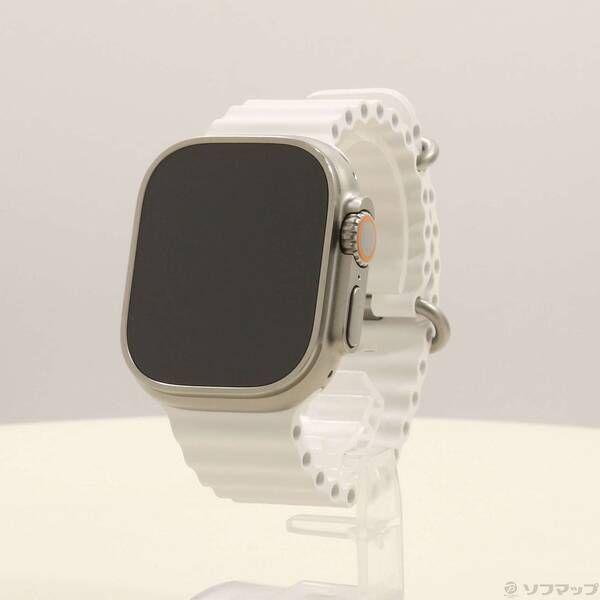 ソフマップ 〔中古品〕 Apple Watch Ultra GPS + Cellular 49mm チタニウムケース ホワイトオーシャンバンド【305】