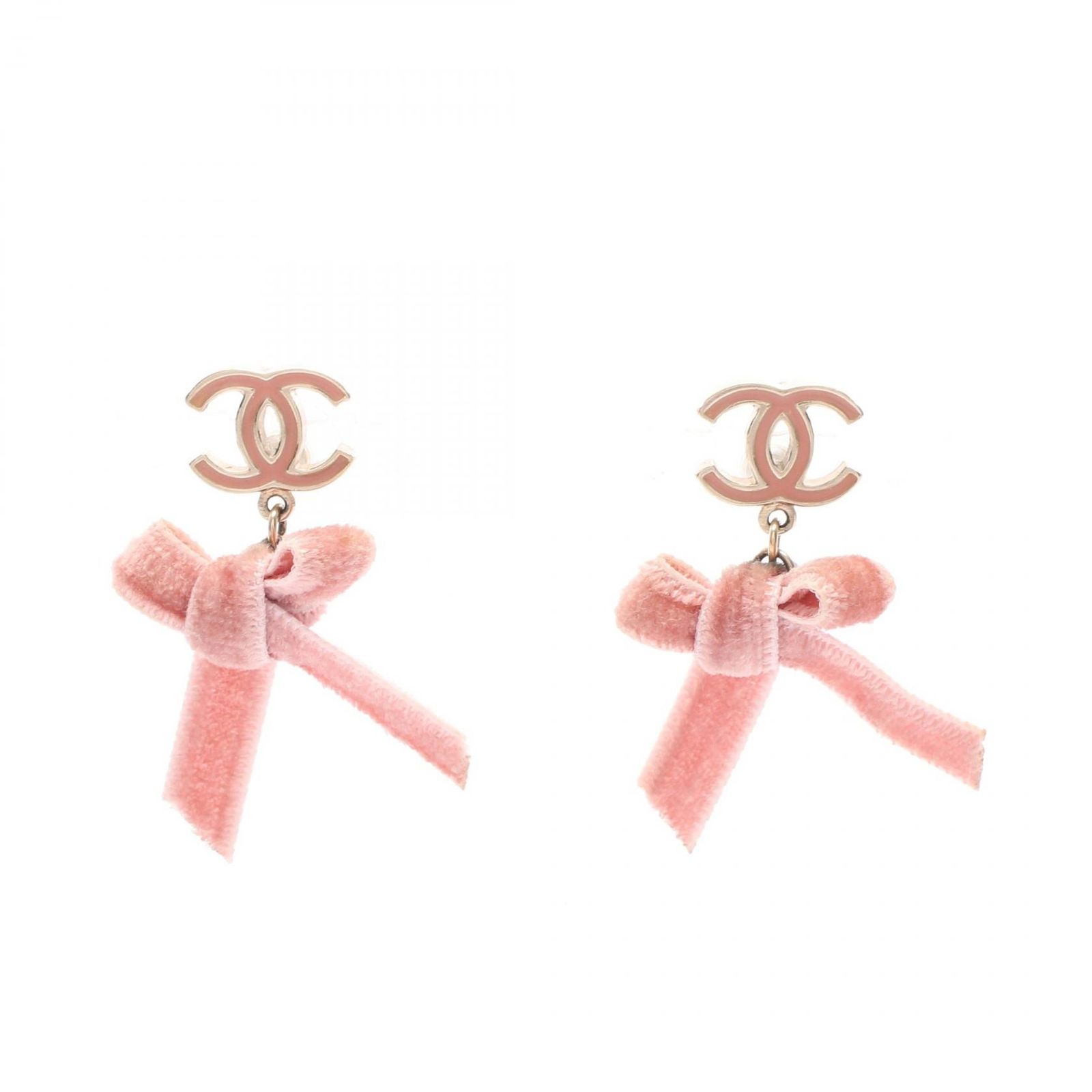 シャネル CHANEL ピアス ココマーク リボン GP（ゴールドメッキ） ピアス レディース Used B