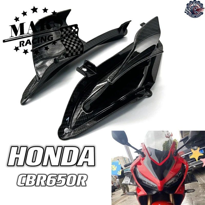 ホンダ CBR650R CBR650R 2018-2022 2023 オートバイ フロントライト カウル サイド ウィングレット ウィンド フィン スポイラー トリム カ