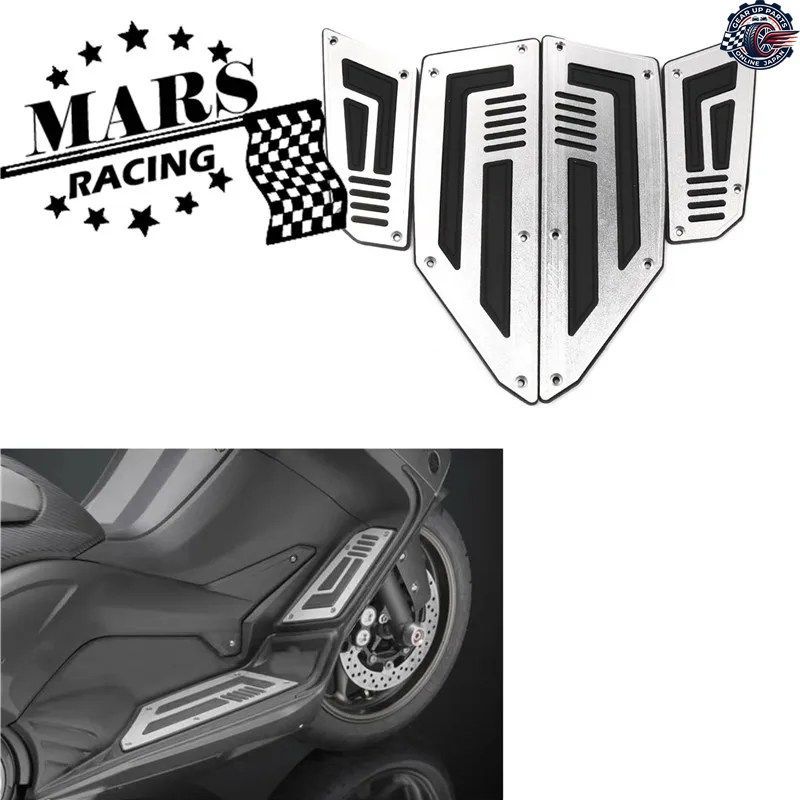 オートバイ用フットペグプレートパッドフットボードカバーステップフットフットレストヤマハTMAX530 T-MAX 530 2012-2020 TMAX560 2017-202